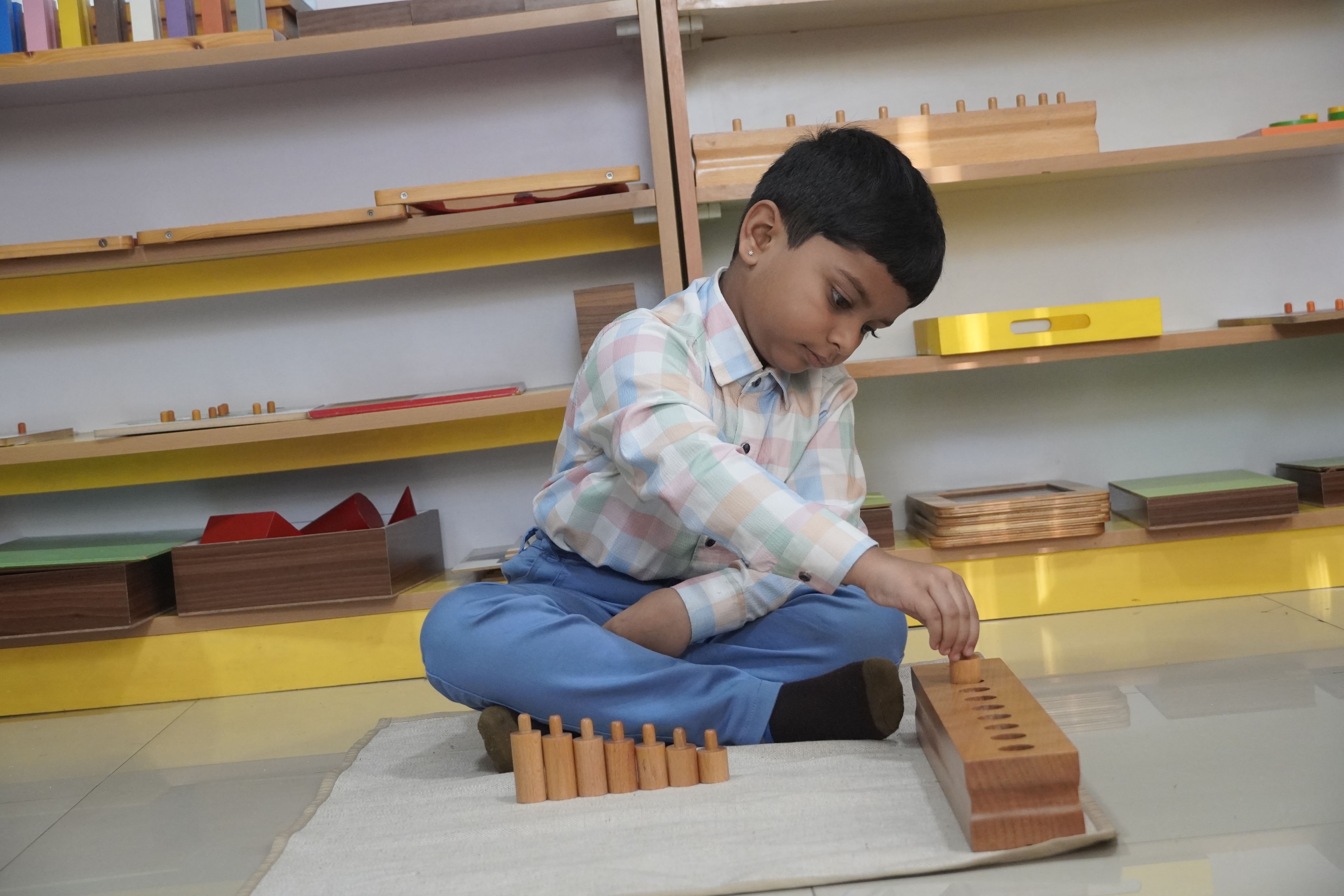 Illustration of children eagerly learning in a bright classroom